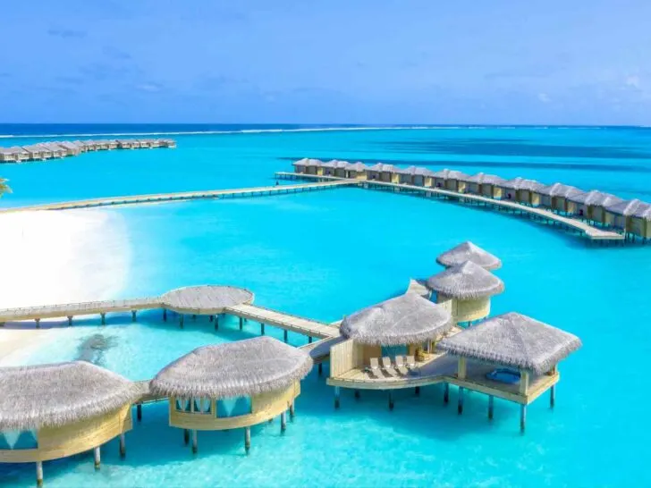 Caribbean overwater bungalows