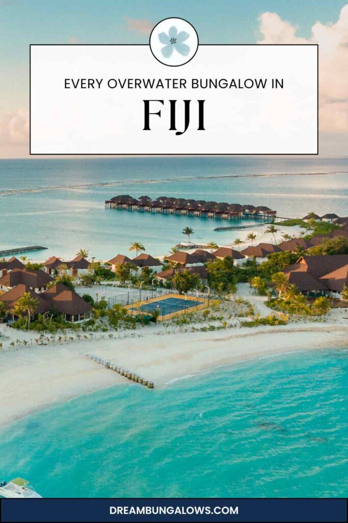 Fiji overwater bungalows pin