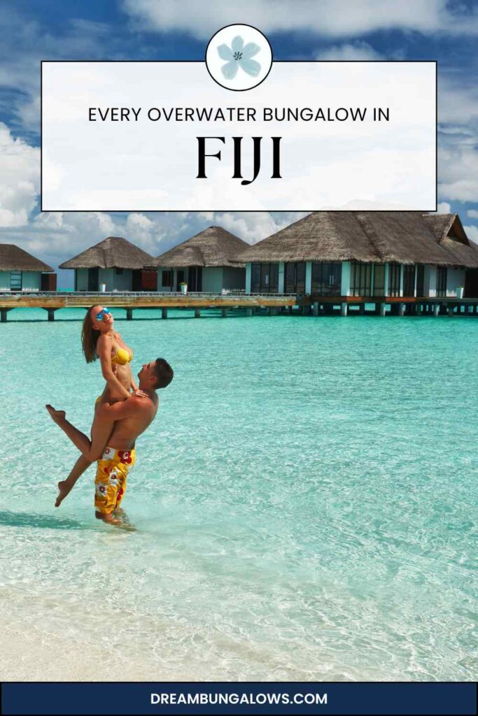 Fiji overwater bungalows pin