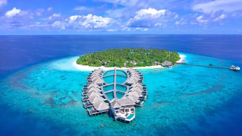 Maldives overwater bungalows