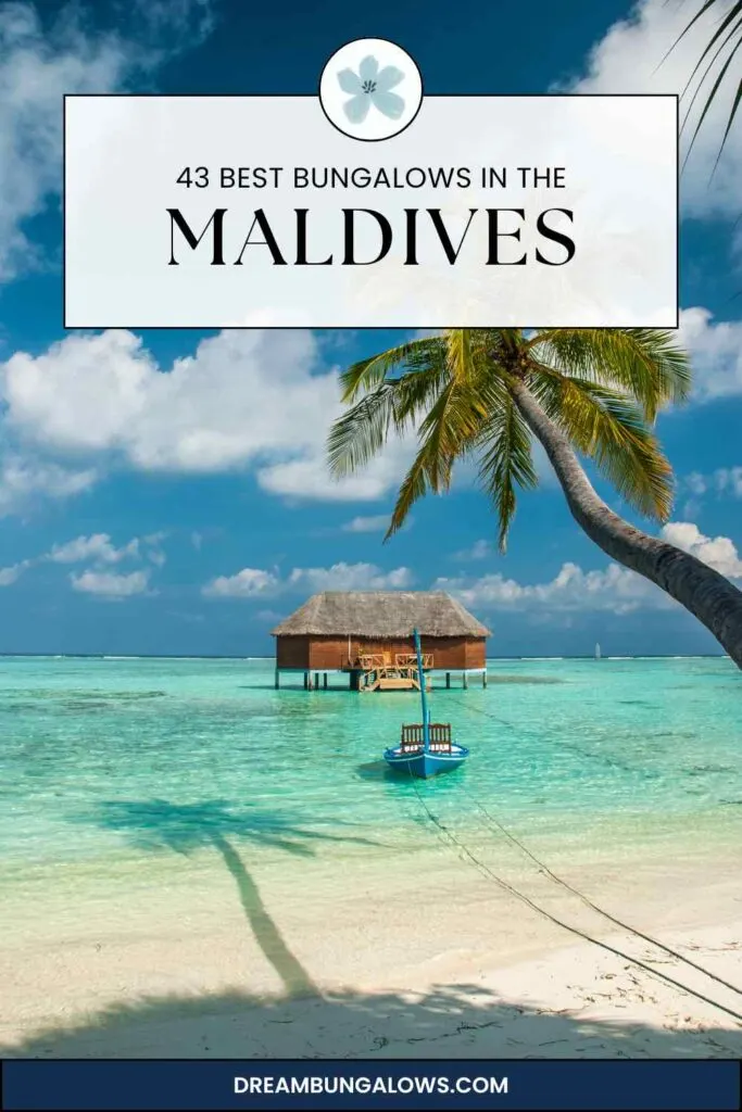 Maldives overwater bungalows pin