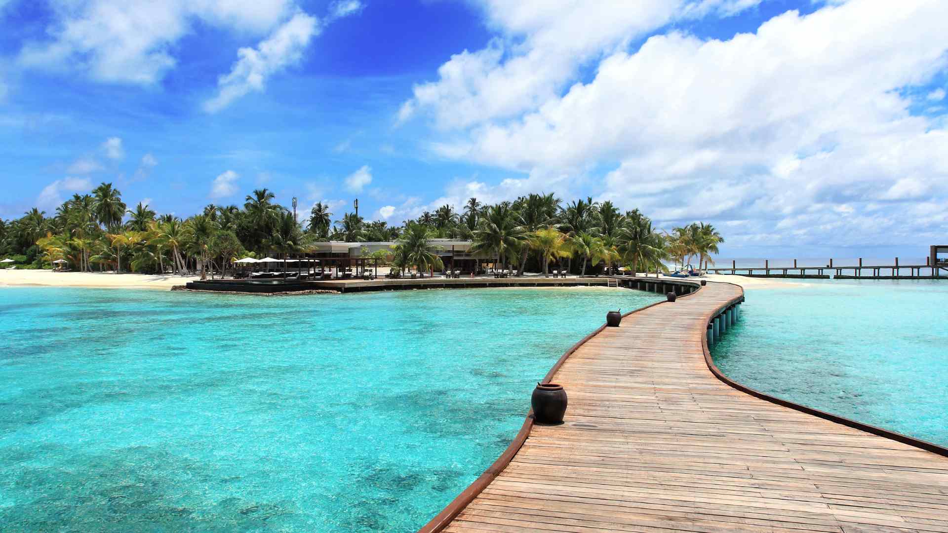 Middle East resort with overwater accommodation