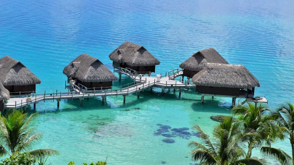 overwater bungalows in bora bora