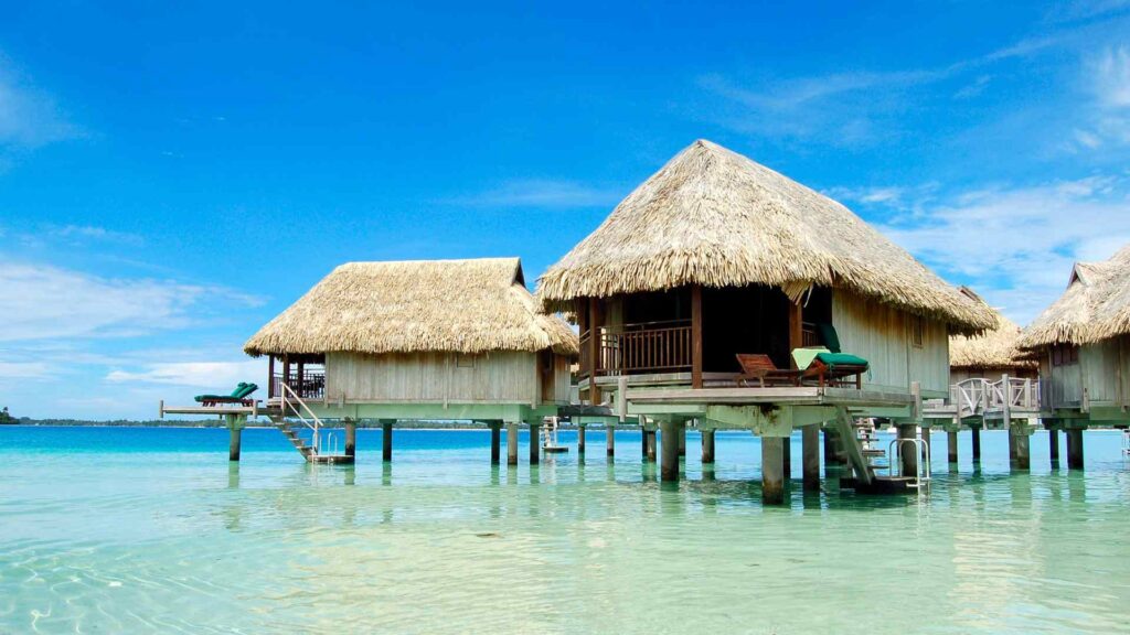 overwater bungalows in bora bora