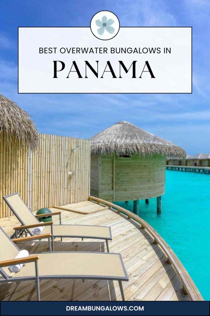 Panama overwater bungalows pin