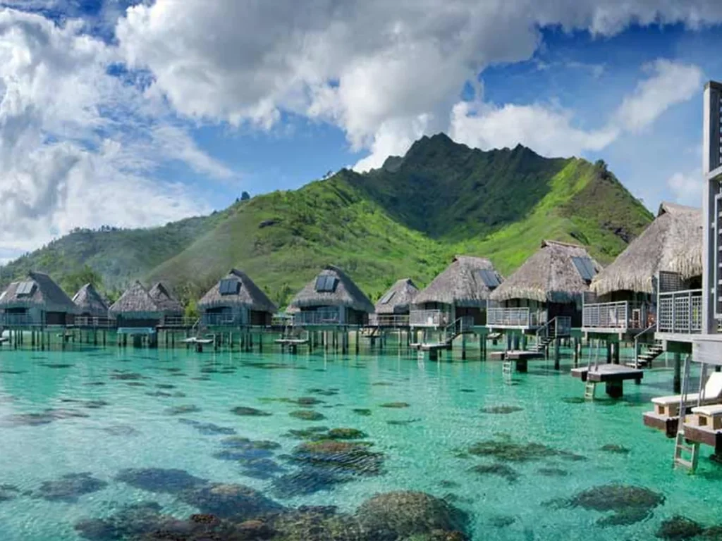 Exterior view of Hilton Moorea Overwater Bungalows
