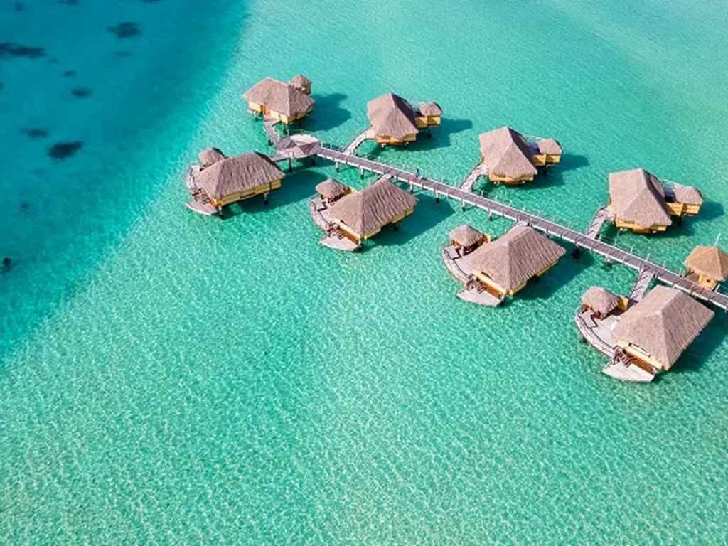 Exterior view of Le Taha’a Overwater Suites