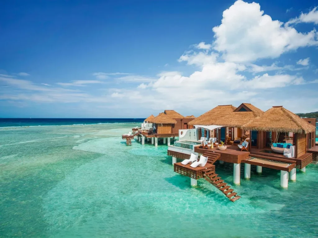 Exterior view of Sandals Caribbean Cay Overwater Bungalows