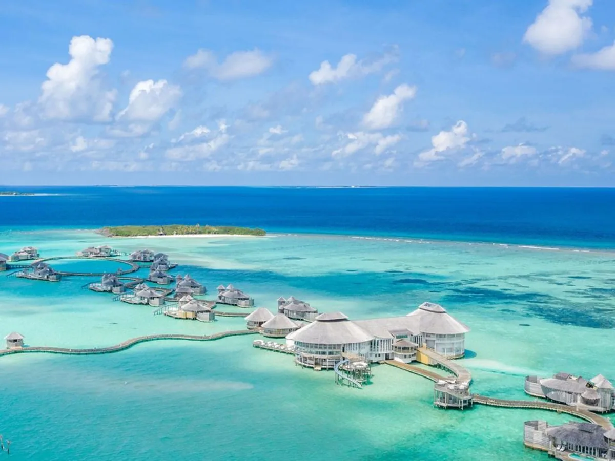 Exterior view of Soneva Jani Overwater Villas