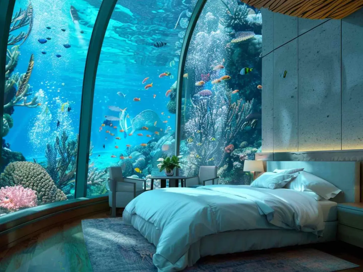 A luxury hotel stay with underwater views in Dubai